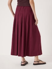 Hush שמלת מידי מתערובת פשתן בעיטור קפלים, דגם Ivy - תמונה 3 מתוך 5