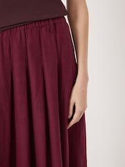 Hush שמלת מידי מתערובת פשתן בעיטור קפלים, דגם Ivy - תמונה 4 מתוך 5