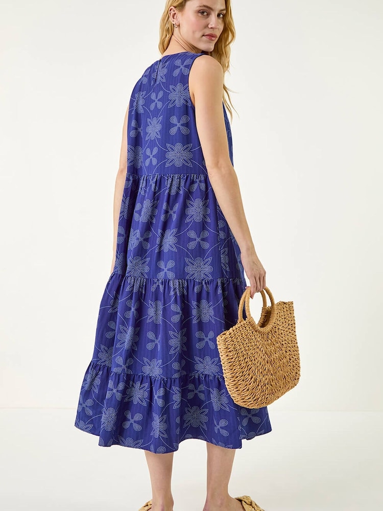 Φόρεμα Midi με Roman Φλοράλ Μοτίβο - Εικόνα 2 από 5