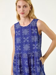 Φόρεμα Midi με Roman Φλοράλ Μοτίβο - Εικόνα 4 από 5