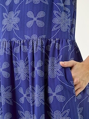 Φόρεμα Midi με Roman Φλοράλ Μοτίβο - Εικόνα 5 από 5