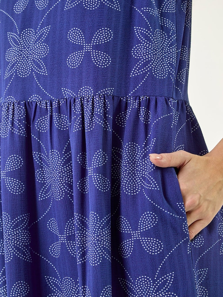 Φόρεμα Midi με Roman Φλοράλ Μοτίβο - Εικόνα 5 από 5