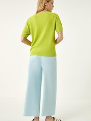 Roman Green Light Weight Button Knit Cardigan - Image 3 of 5