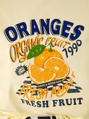 Roman Yellow Placement Print Top - Image 5 of 5