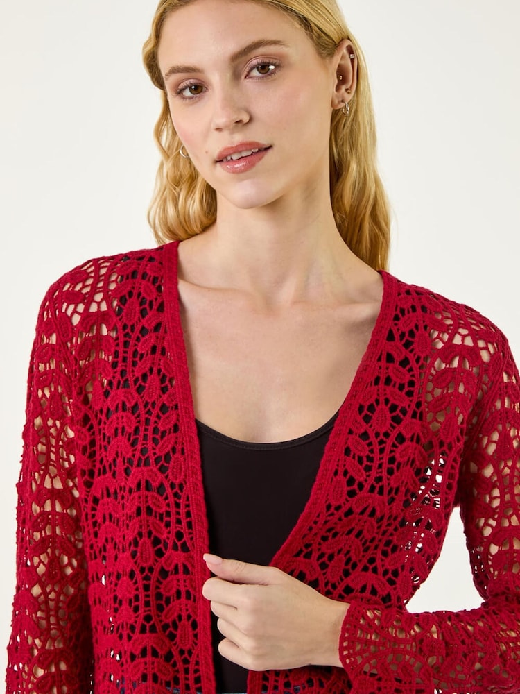 Roman Crochet Edge To Edge Cardigan - 画像 1 / 5