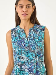 Débardeur Roman Tissu dévoré Imprimé - Image 4 sur 5