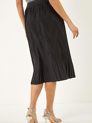 Roman Pleated Crinkle Midi Skirt - Bild 3 von 5