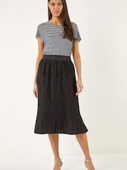 Roman Pleated Crinkle Midi Skirt - Bild 4 von 5