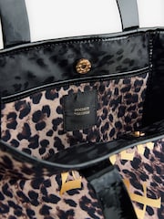Rockett St George Animal Print Slogan Shoulder Bag - Image 8 of 8
