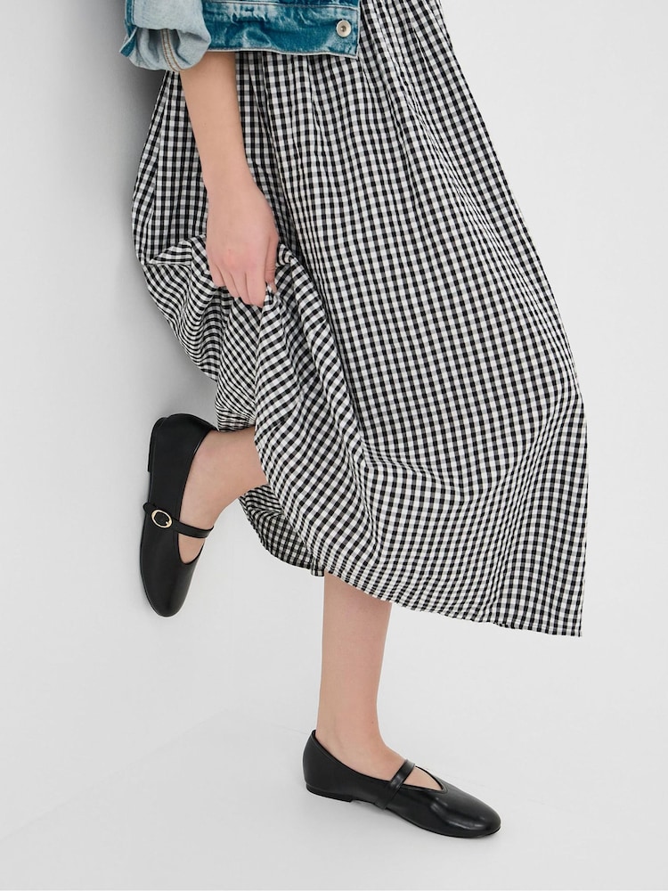 Accessorize Black Mary Jane Ballet Flats - Image 1 of 3