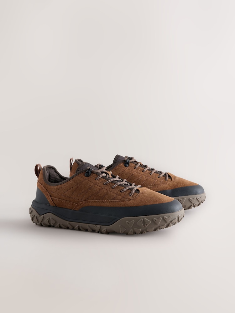 বাদামী - Suede Hiker Trainers - 5এর মধ্যে 1 ছবি