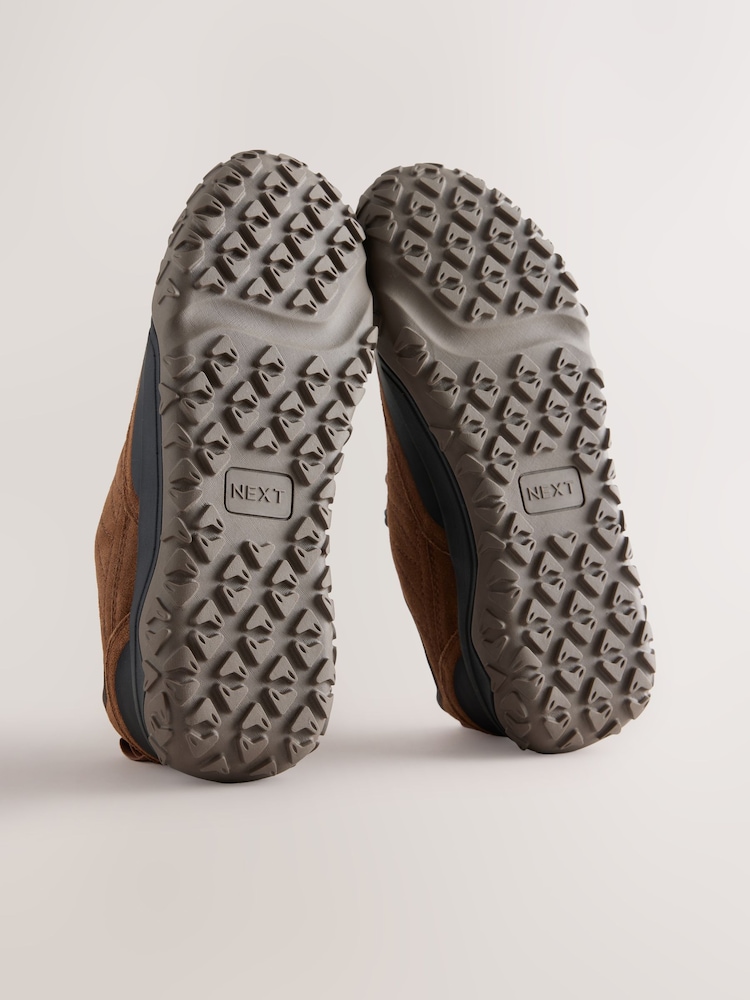 বাদামী - Suede Hiker Trainers - 5এর মধ্যে 5 ছবি