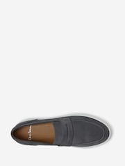 Oliver Sweeney Grey Suede Penny Loafers - Image 4 of 5