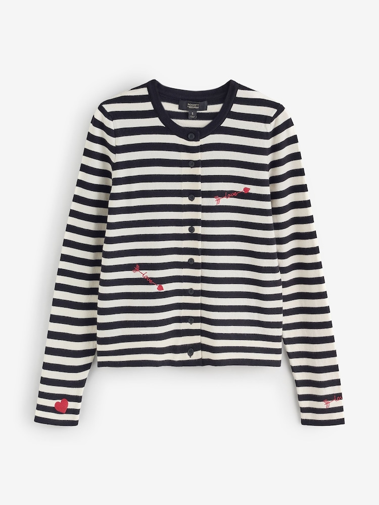 Rockett St George Embroidered Love Arrow Cardigan - Obraz 1 z 3