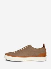 Oliver Sweeney Brown Full Grain Nubuck Cupsole Trainers - Image 2 of 5