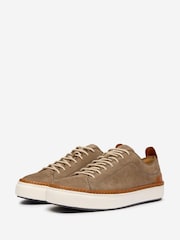 Oliver Sweeney Brown Full Grain Nubuck Cupsole Trainers - Image 3 of 5