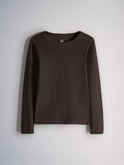 The Set 5 Pack Rib Jersey T-Shirts Navy Ditsy Print/Red/White/Chocolate Brown - Image 5 of 8