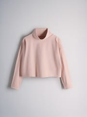 The Set 3 Pack Roll Neck Long Sleeve Rib T-Shirts Pink/Stripe - Image 3 of 6