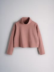 The Set 3 Pack Roll Neck Long Sleeve Rib T-Shirts Pink/Stripe - Image 4 of 6