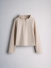 The Set 3 Pack Long Sleeve Brushed Jersey Frill Henley T-Shirts - 圖片 2/6