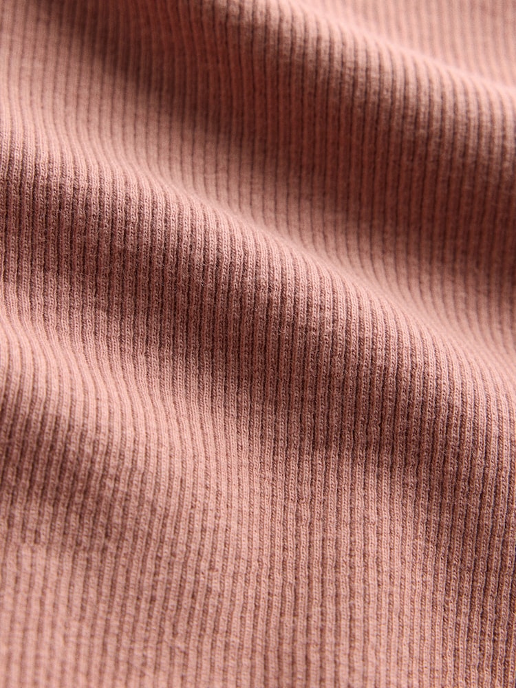 The Set 2 Pack Long Sleeve Rib Dresses with Mesh Skirt Pink/Charcoal Grey - Image 5 of 5 The Set 2 Pack Long Sleeve Rib Dresses with Mesh Skirt Pink/Charcoal Grey - Image 5 of 5