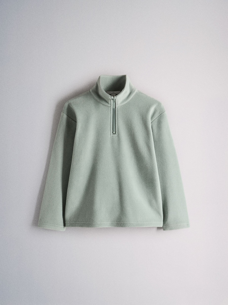 The Set 3 Pack Long Sleeve Quarter Zip Fleeces Pink/Grey/Green - Image 2 of 6