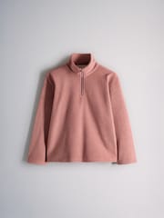 The Set 3 Pack Long Sleeve Quarter Zip Fleeces Pink/Grey/Green - Image 3 of 6