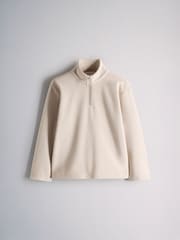 The Set 3 Pack Long Sleeve Quarter Zip Fleeces Pink/Grey/Green - Image 4 of 6