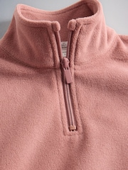 The Set 3 Pack Long Sleeve Quarter Zip Fleeces Pink/Grey/Green - Image 5 of 6