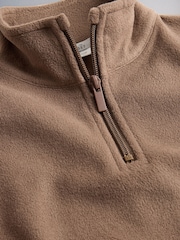 The Set 3 Pack Quater Zip Microfleece Jumpers Black/Brown - Image 5 of 6