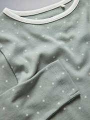 The Set 5 Pack Cotton Jersey Long Sleeve Snuggle Pyjamas Pink/Green/Cream - Image 12 of 13
