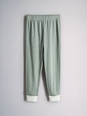 The Set 5 Pack Cotton Jersey Long Sleeve Snuggle Pyjamas Pink/Green/Cream - Image 9 of 13
