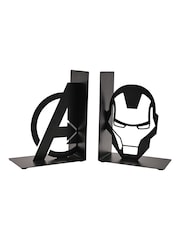 Marvel Black Iron Man Metal Bookends - Image 3 of 4