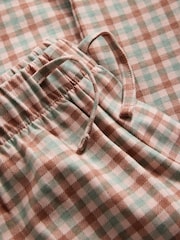 The Set 3 Pack Long Sleeve Brushed Jersey T-Shirts and Wide Leg Pyjamas Set Pink/Green - Image 8 of 9