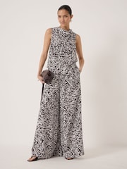 Hush Brown Airflow Extra Wide Leg Trousers - Image 1 of 5