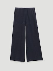 Hush Aria Textured Jersey Wide Leg Trousers - תמונה 6 מתוך 6