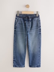 Mid Blue Denim Wide Fit Pull On Jeans (3-16yrs) - Image 1 of 4