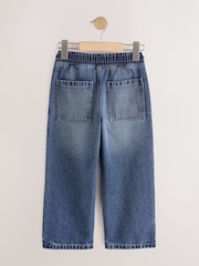 Mid Blue Denim Wide Fit Pull On Jeans (3-16yrs) - Image 2 of 4