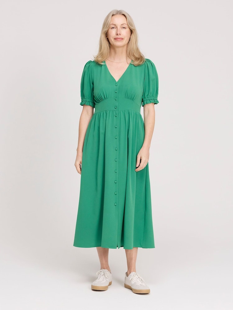 Finery Samantha Button through Midi Dress - Imaginea 1 din 4