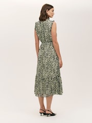 綠色 - Finery Rosalind Sleeveless Midi Dress - 圖片 4/4