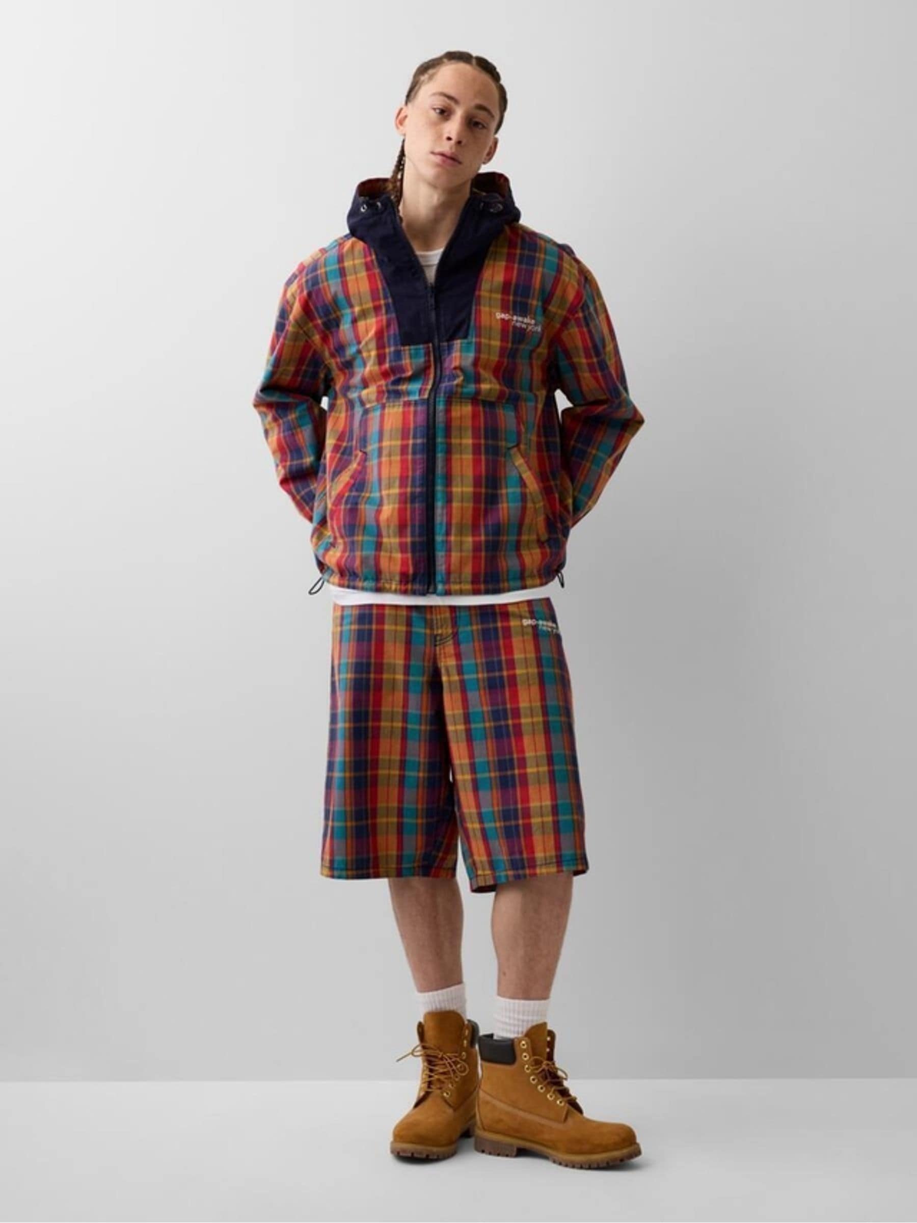 ジャケット・アウター aya yamanaka Blanket zip up jacket Buy Gap x Awake NY Yellow Oversized Reversible Canvas Jacket from