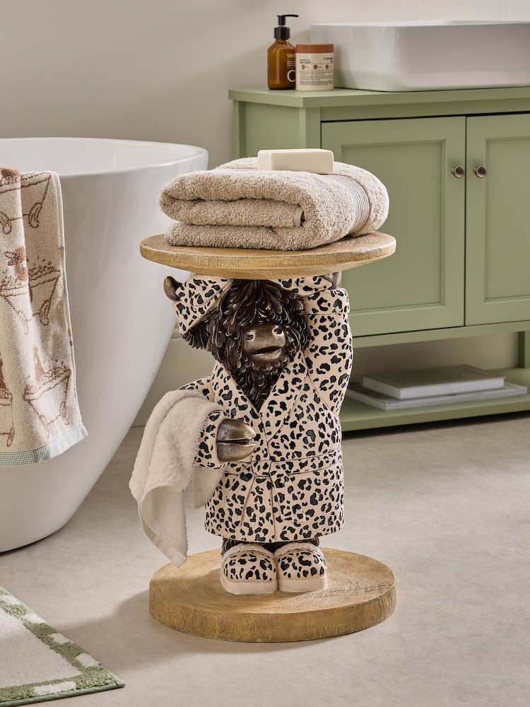 Bronze Hamish Leopard Side Table - Изображение 1 5