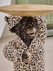 Bronze Hamish Leopard Side Table - Изображение 5 5