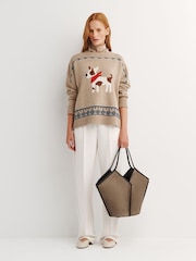 Hereu Studio Ash Grey Calella Suede Bag - Image 2 of 3