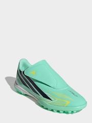 adidas Blue F50 Hyperfast Club Hook and Loop Turf Football Boots - Image 7 of 10