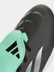 adidas Black Club Fold Over Tongue Elastic Lace Turf Football Boots - Image 6 of 10