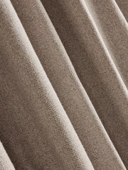 Natural Brushed Herringbone Blackout/Thermal Hidden Tab Top Curtains - Image 5 of 5
