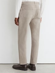Reiss Warm Taupe Wash Bishopsgate Straight-Leg Jeans - Image 5 of 6
