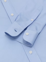 Reiss Soft Blue Monaco R-Flex Cotton-Blend Stretch Jersey Shirt Slim-Fit - Image 7 of 8