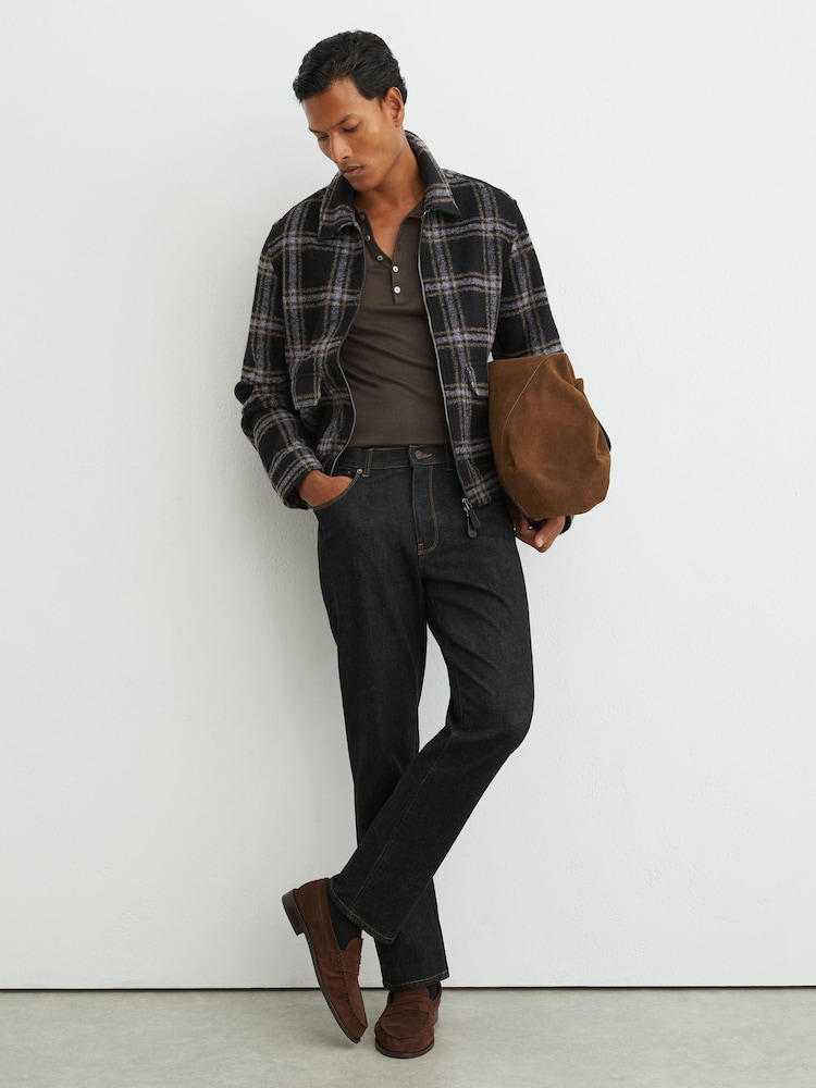 Selvedge أسود - جينز برجل مستقيمة Bishopsgate من Reiss - صورة 1 من 7